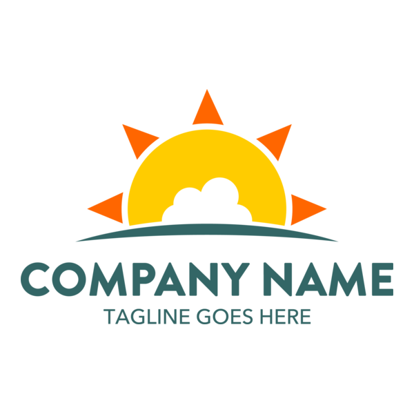 Sun with summer Logo PNG Vector