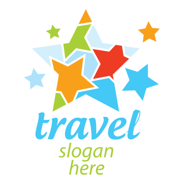 Travel Sea Star Logo PNG Vector