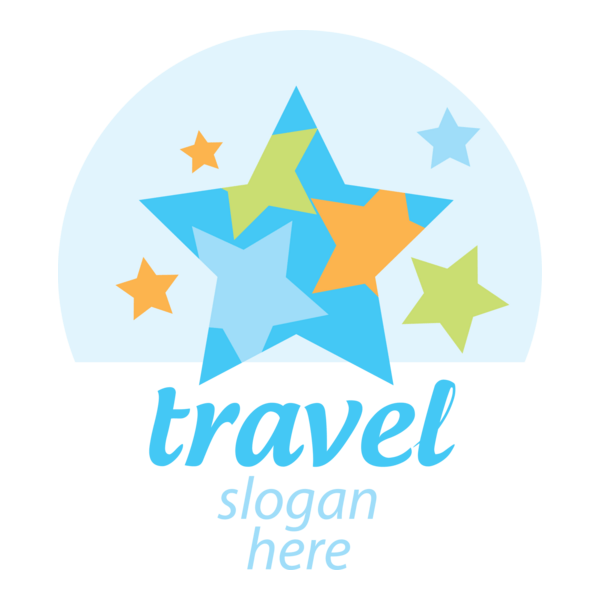 Travel Sea Star Logo PNG Vector