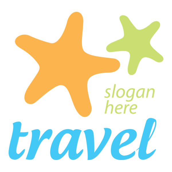 Travel Sea Star Logo PNG Vector