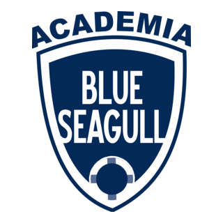 Academia Blue Seagull Logo PNG Vector