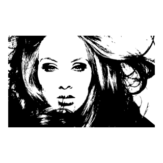 Adele Silhouette Logo PNG Vector