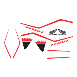 ADESIVO HONDA TITAN 160 2019 Logo PNG Vector