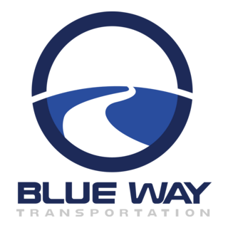 Blue Way Transportation Logo PNG Vector