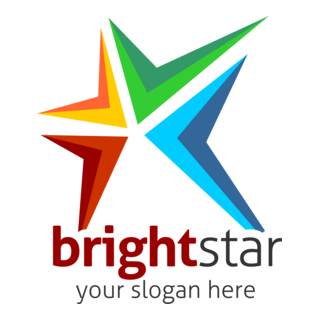 Bright Star Logo PNG Vector