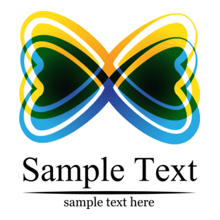 Butterfly Love Logo PNG Vector
