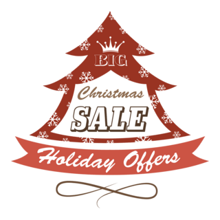 Christmas Sale Logo PNG Vector