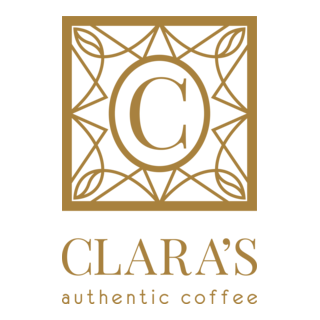 Clara's Cafe Logo PNG Vector