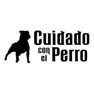 Cuidado con el perro Logo PNG Vector