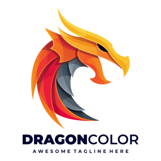 Dragon fire Logo PNG Vector