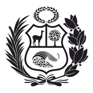 Escudo Perú negro Logo PNG Vector