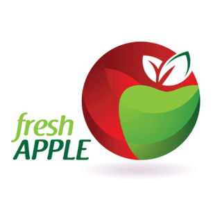 Fresh Apple Logo PNG Vector