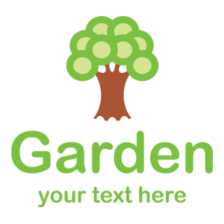 Garden Tree Logo PNG Vector