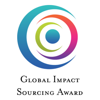 Global Impact Sourcing Award Logo PNG Vector