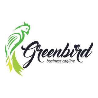Green bird Logo PNG Vector