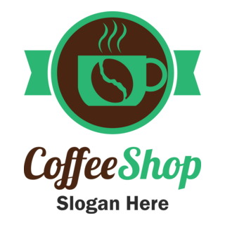 Green coffee Logo PNG Vector