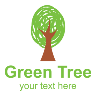 Green Tree Logo PNG Vector