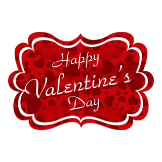 Happy Valentine's Day Logo PNG Vector