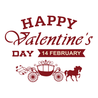 Happy Valentine's Day Logo PNG Vector
