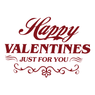 Happy Valentine's Day Logo PNG Vector