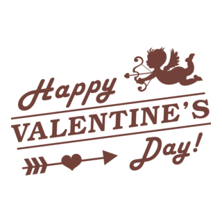Happy Valentine's Day Logo PNG Vector