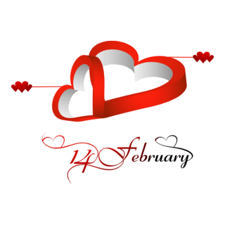 Happy Valentine's Day Logo PNG Vector