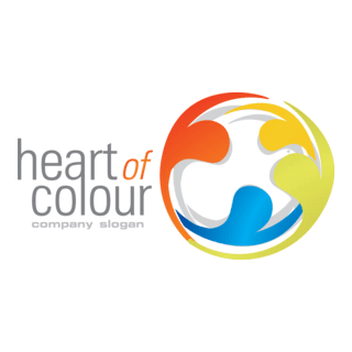 Heart of Colour Logo PNG Vector