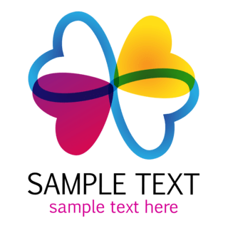 Love Shape Logo PNG Vector