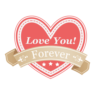 Love You Forever (Valentine's Day) Logo PNG Vector