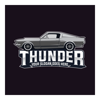 Muscle Car Logo PNG Vector