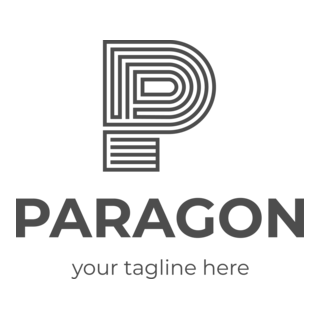 Paragon P Letter Logo PNG Vector