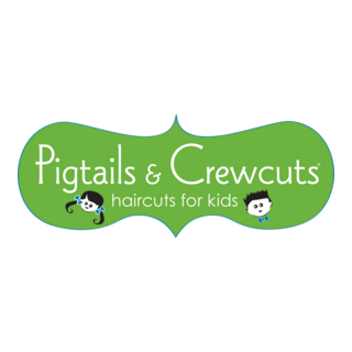 Pigtails and Crewcuts Logo PNG Vector