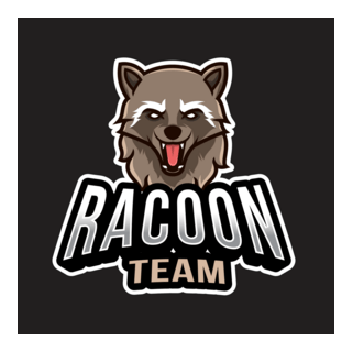 Racoon Team esport Logo PNG Vector
