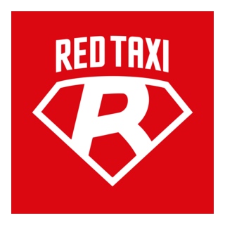 Red Taxi Logo PNG Vector