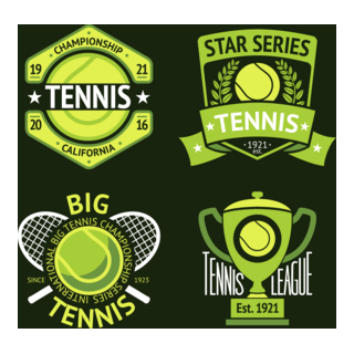 Tennis green Logo PNG Vector