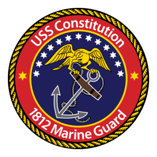USS Constitution 1812 Marine Guard Logo PNG Vector