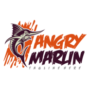 Angry Marlyn Logo PNG Vector