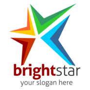 Bright Star Logo PNG Vector