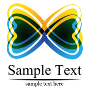 Butterfly Love Logo PNG Vector