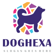 dog hexa Logo PNG Vector