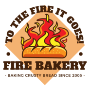 Fire bakery mascot Logo PNG Vector