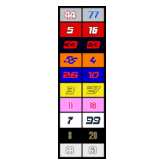 Formula 1 driver numbers 2019 Logo PNG Vector