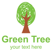 Green Tree Logo PNG Vector