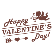 Happy Valentine's Day Logo PNG Vector