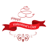 Happy Valentine's Day Logo PNG Vector