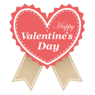 Happy Valentine's Day Logo PNG Vector