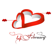Happy Valentine's Day Logo PNG Vector