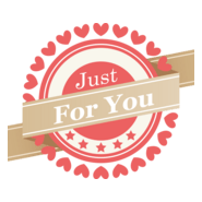 Just For You (Valentine's Day) Logo PNG Vector