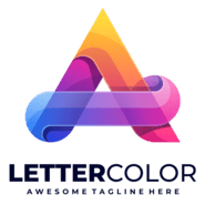 Letter a colorful Logo PNG Vector