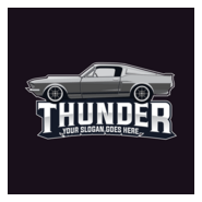 Muscle Car Logo PNG Vector